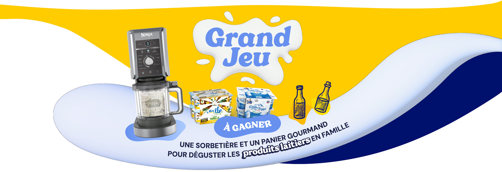 Grand Jeu - À gagner une sorbetière et un panier gourmand pour déguster les produits laitiers en famille